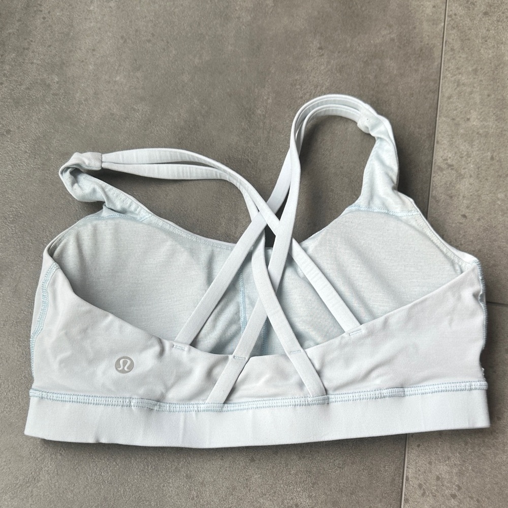 Lululemon Women's Baby Blue Sports Bra - Picture 2 of 5